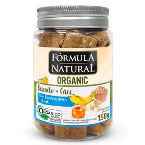 Biscoito Para Cães Fórmula Natural Organic Banana, Aveia e Mel 150g