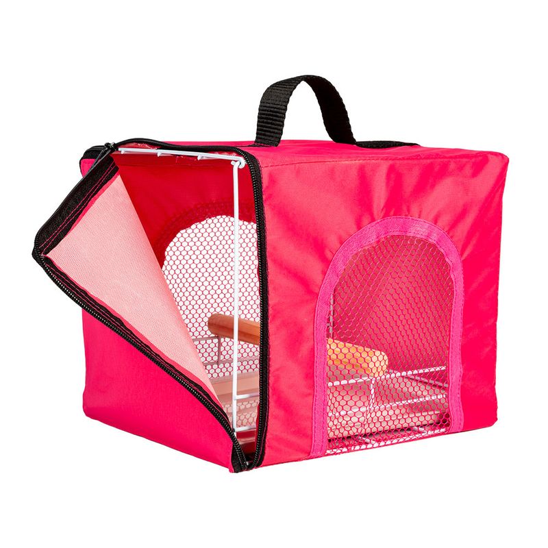 Foto-do-produto-Bolsa-Transporte-Calopsita-Rosa-Jel-Plast-no-petshop-online-da-Tudo-de-Bicho