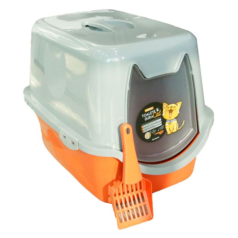 Foto-do-produto-Banheiro-Para-Gatos-Toalete-Duracats-Laranja-no-petshop-online-da-Tudo-de-Bicho