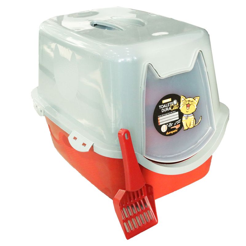 Foto-do-produto-Banheiro-Para-Gatos-Toalete-Duracats-Vermelho-no-petshop-online-da-Tudo-de-Bicho
