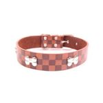 Foto-do-produto-Coleira-Caes-The-Pets-Luxo-Couro-Xadrez-GG-no-petshop-online-da-Tudo-de-Bicho