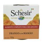 Foto-do-produto-Racao-Umida-Schesir-Pate-Caes-Frango-com-Mamao-150g-no-petshop-online-da-Tudo-de-Bicho