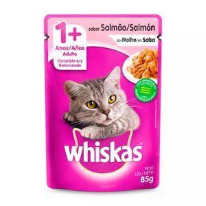 Ração Úmida Whiskas Sachê Gatos Adultos Salmão