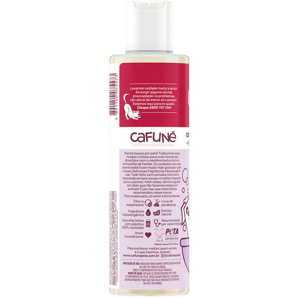 Foto-do-produto-Condicionador-Caes-e-Gatos-Maciez-e-Brilho-Cafune-300ml-no-petshop-online-da-Tudo-de-Bicho