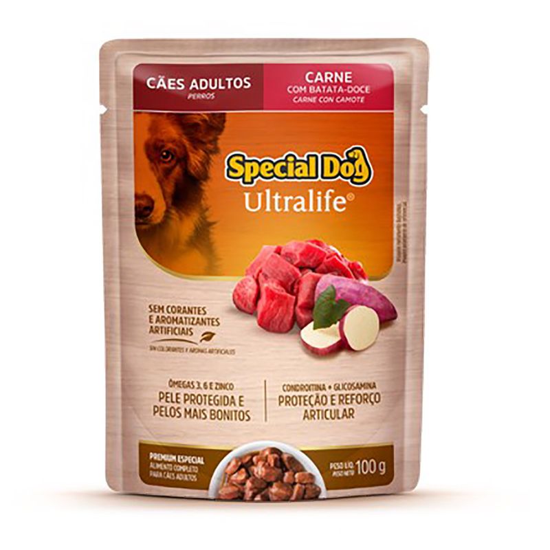 Foto-do-produto-Racao-Special-Dog-Sache-Caes-Adultos-Carne-100g-no-petshop-online-da-Tudo-de-Bicho