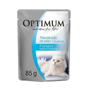 Ração Úmida Optimum Gatos Manutenção Peso Sachê