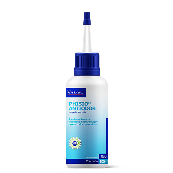 Foto-do-produto-Limpador-Auricular-Virbac-Phisio-Antiodor-Caes-e-Gatos-100ml-no-petshop-online-da-Tudo-de-Bicho