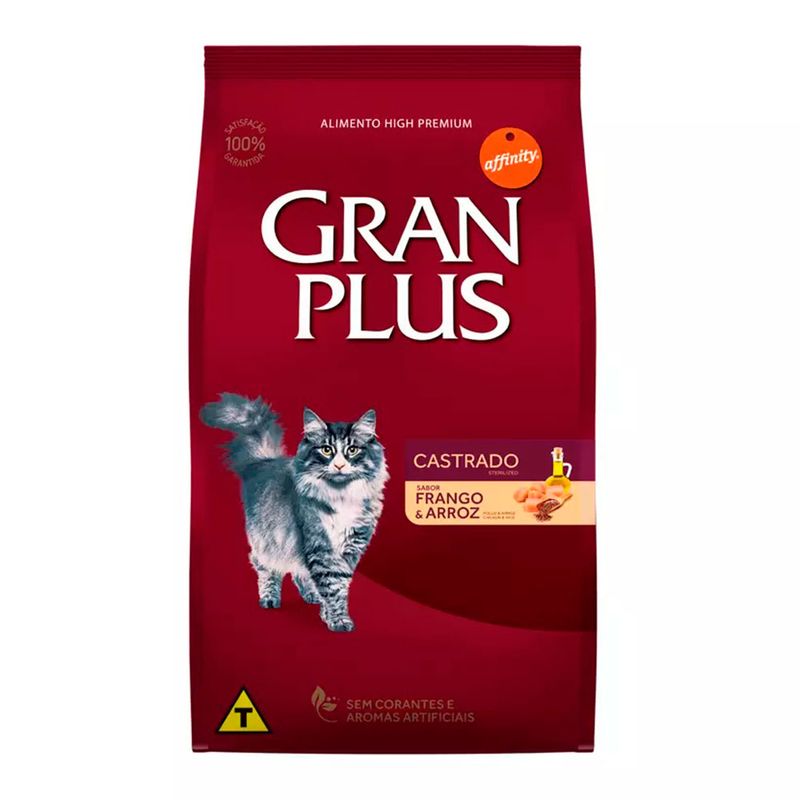 Foto-do-produto-Racao-Gran-Plus-Gatos-Adultos-Castrados-Frango-e-Arroz-101kg-no-petshop-online-da-Tudo-de-Bicho