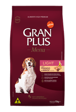 Foto-do-produto-Racao-Gran-Plus-Menu-Light-Caes-Adultos-Frango-e-Arroz-15kg-no-petshop-online-da-Tudo-de-Bicho