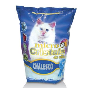 Areia Higiênica Sílica Chalesco Micro Cristais em Gel para Gatos