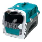 Foto-do-produto-Caixa-de-Transporte-Chalesco-Cabrio-Hagen-Cat-Turquesa-Gatos-no-petshop-online-da-Tudo-de-Bicho