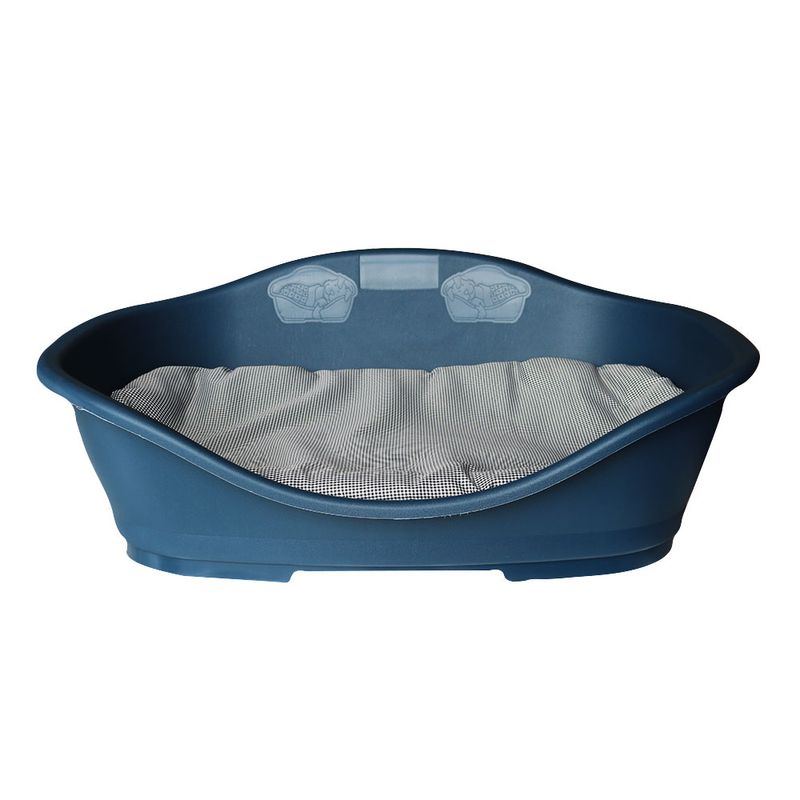 Foto-do-produto-Cama-Plastica-Azul-Chalesco-Tamanho-05-no-petshop-online-da-Tudo-de-Bicho