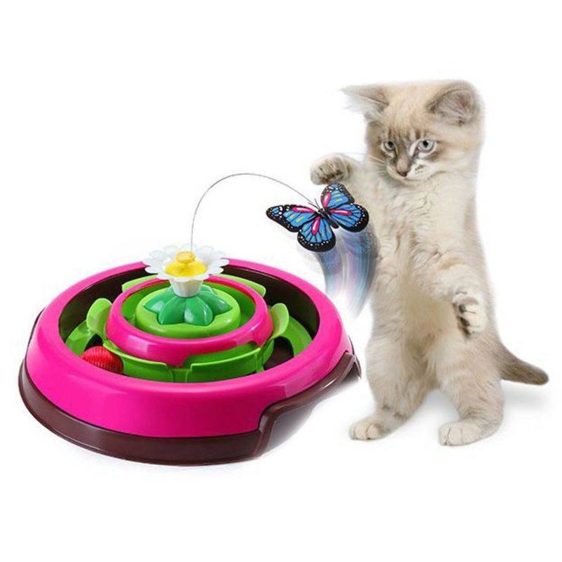 Foto-do-produto-Brinquedo-para-Gatos-Cat-Spin-Rosa-Truqys-Pets-no-petshop-online-da-Tudo-de-Bicho