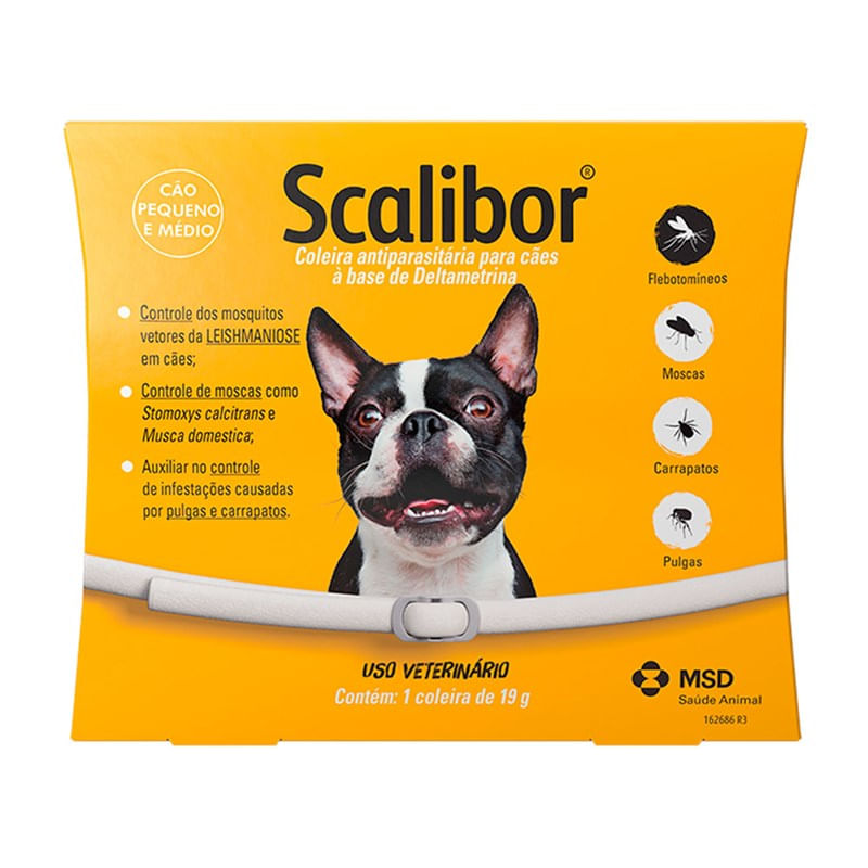 Foto do Produto Coleira Antiparasitária MSD Scalibor para Cães 48cm no Petshop Online da Tudo de Bicho