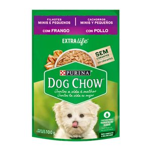 Ração Úmida Nestle Purina Dog Chow Filhotes Raças Pequenas Frango Sachê