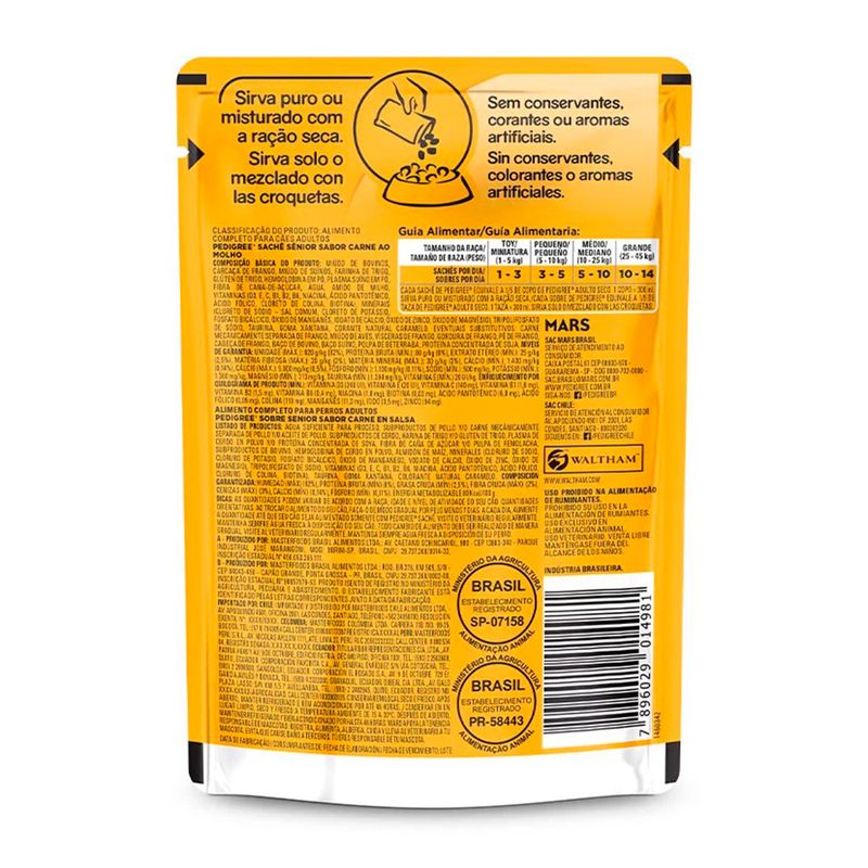 Foto-do-produto-Racao-Umida-Pedigree-Sache-Caes-Adultos-Senior-Carne-Ao-Molho-100g-no-petshop-online-da-Tudo-de-Bicho
