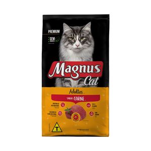 Ração Magnus Premium Para Gatos Adultos Carne