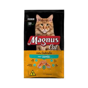 Ração Magnus Premium Gatos Adultos Castrados Salmão