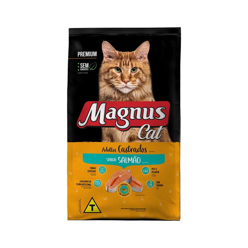 Foto-do-produto-Racao-Magnus-Premium-Gatos-Adultos-Castrados-Salmao-25kg-no-petshop-online-da-Tudo-de-Bicho