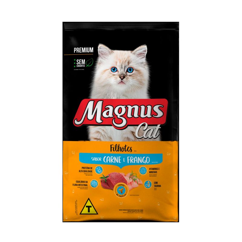 Foto-do-produto-Racao-Magnus-Premium-Gatos-Filhotes-Carne-e-Frango-1kg-no-petshop-online-da-Tudo-de-Bicho