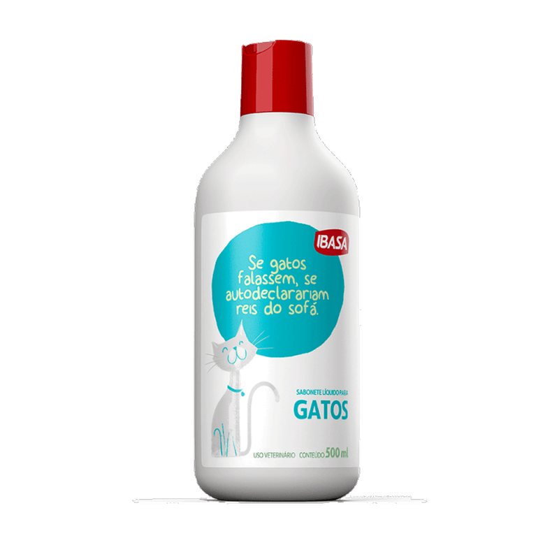 Foto-do-produto-Sabonete-Liquido-Gatos-Ibasa-500mL-no-petshop-online-da-Tudo-de-Bicho