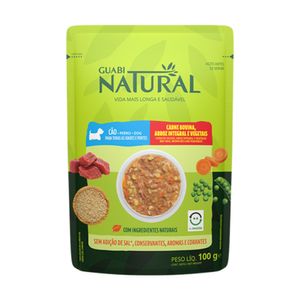 Ração Úmida Guabi Natural Cães Carne, Arroz e Vegetais