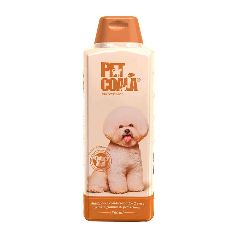 Foto-do-produto-Shampoo-e-Condicionador-2-em-1-Pelos-Claros-Pet-Coala-500mL-no-petshop-online-da-Tudo-de-Bicho