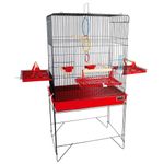 Foto-do-produto-Viveiro-Para-Calopsita-Confort-Triplex-Jel-Plast-Black-Vermelho-no-petshop-online-da-Tudo-de-Bicho