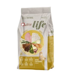 Ração Quatree Life Gatos Castrados Frango e Arroz