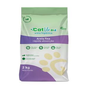 Areia Higiênica Cat Life Bio Grãos Finos