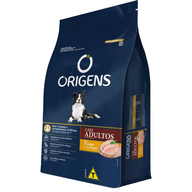 Foto-do-produto-Racao-Origens-Caes-Adultos-Frango-e-Cereais-20kg-no-petshop-online-da-Tudo-de-Bicho