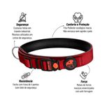 Foto-do-produto-Coleira-Caes-Anymous-Rustic-Vermelho-G-no-petshop-online-da-Tudo-de-Bicho