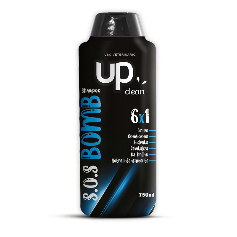 Foto-do-produto-Shampoo-Up-Clean-para-Caes-e-Gatos-Bomb-6x1-750ml-no-petshop-online-da-Tudo-de-Bicho