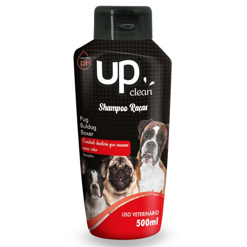 Foto-do-produto-Shampoo-Up-Clean-Racas-Pug-e-Buldg-e-Boxer-500ml-no-petshop-online-da-Tudo-de-Bicho