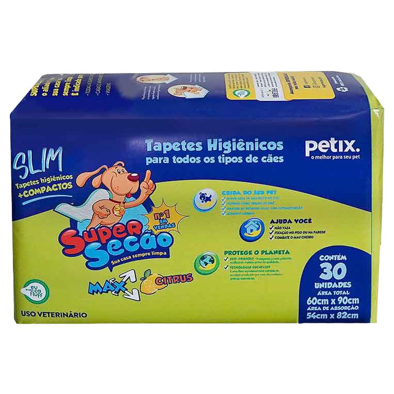 Foto-do-produto-Tapete-Higienico-Super-Secao-Max-Citrus-Slim-com-30-Unidades-no-petshop-online-da-Tudo-de-Bicho