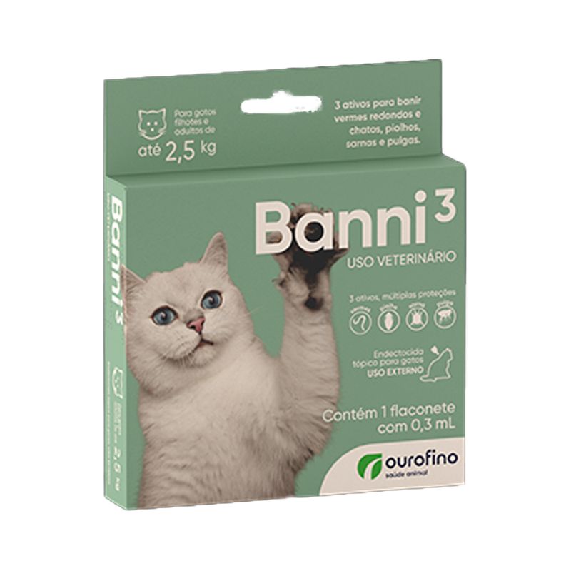 Foto-do-produto-Antipulgas-e-Vermifugo-Para-Gatos-Banni-3-Ouro-Fino-30ml-no-petshop-online-da-Tudo-de-Bicho