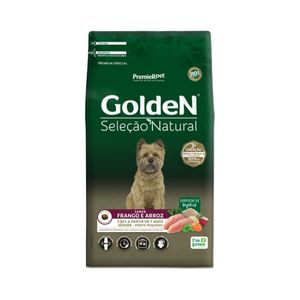 Ração Golden Seleção Natural Cães Senior Mini Bits Frango e Arroz