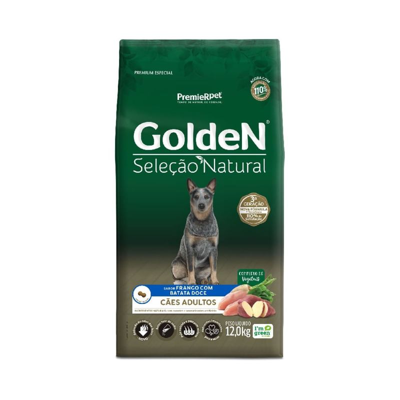 Foto-do-produto-Racao-Golden-Selecao-Natural-Caes-Adultos-Batata-Doce-12kg-no-petshop-online-da-Tudo-de-Bicho