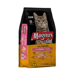 Ração Magnus Premium Para Gatos Adultos Castrados Frango Recheado