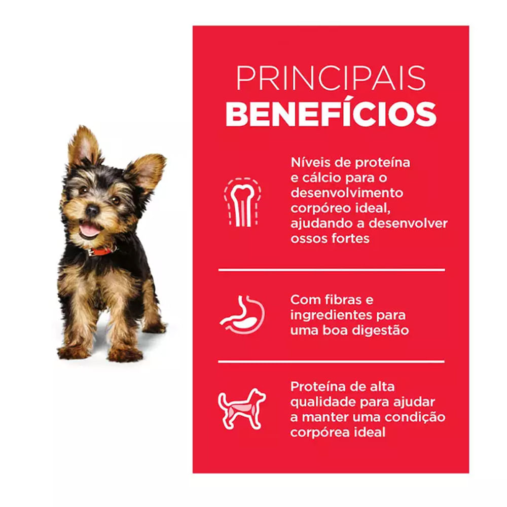 Ração Hills para Cães Filhotes de Mini e Pequeno Porte Sabor Frango 2,4Kg