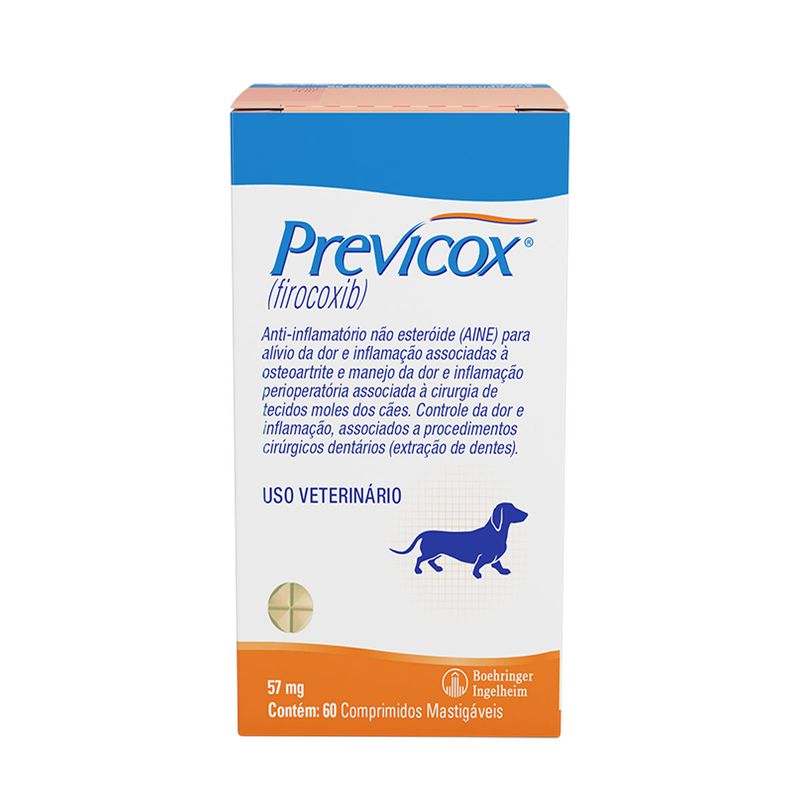 Foto-do-produto-Anti-inflamatorio-Merial-Previcox-57mg-no-petshop-online-da-Tudo-de-Bicho