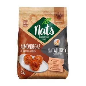 Snack Cães Nats Almôndega Cordeiro NatAllergy