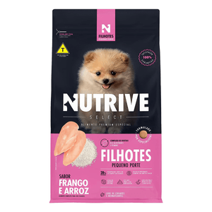 Ração Cães Nutrive Select Filhote Pequeno porte Frango e Arroz