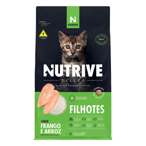 Ração Gatos Nutrive Select Filhotes Frango e Arroz