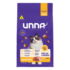 Ração Gatos Unna Adulto Mix Carnes