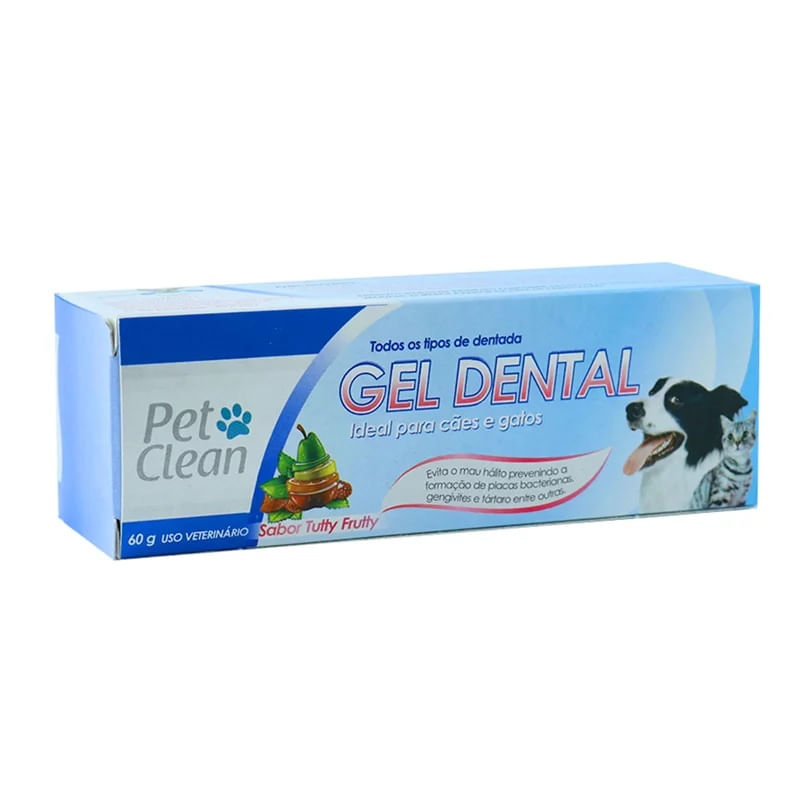 Foto-do-produto-Gel-Dental-Tutty-Frutty-Pet-Clean-60g-no-petshop-online-da-Tudo-de-Bicho