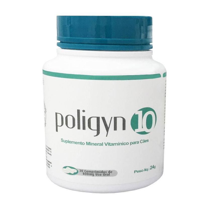 Foto-do-produto-Poligyn-10-Suplemento-Mineral-Vitaminico-Para-Caes-com-30-Comprimidos-no-petshop-online-da-Tudo-de-Bicho