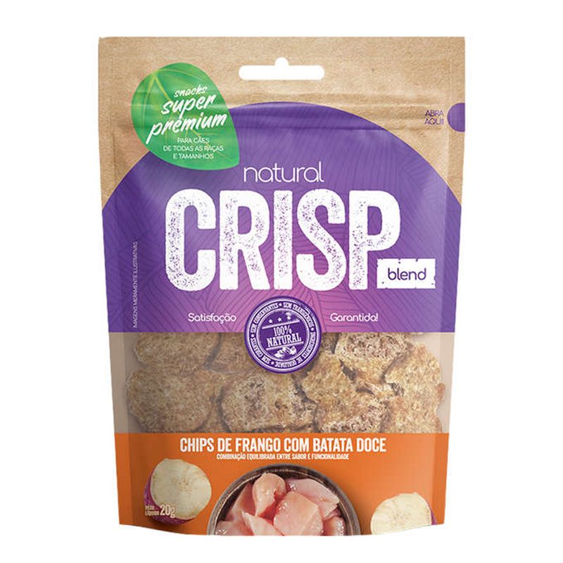 Foto-do-produto-Petisco-Natural-Crisp-de-Frango-Batata-Doce-20g-no-petshop-online-da-Tudo-de-Bicho