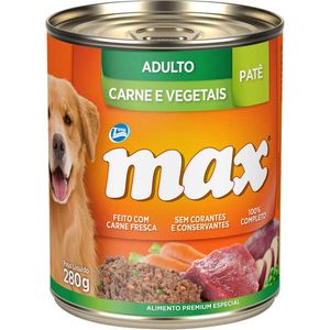 Ração Úmida Total Max Lata Cães Adultos Carne/Veg