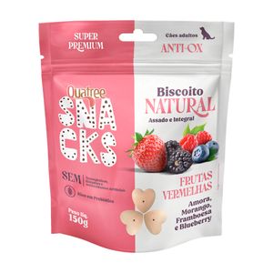 Quatree Snacks Biscoito Natural Frutas Vermelhas